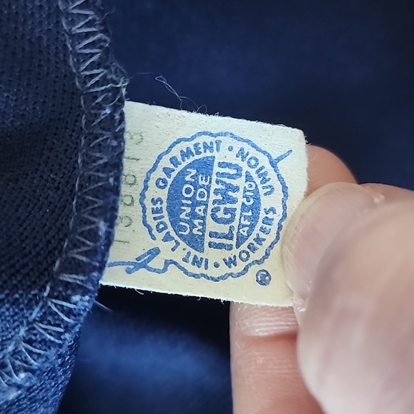 Butte Knit Vintage navy/green/orange/yellow stripe no sleeve maxi dress - Picture 6 of 7